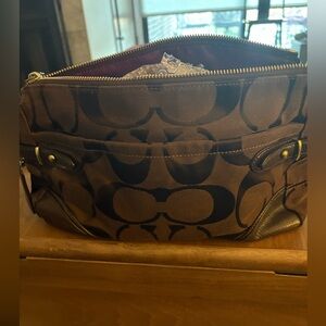 Coach canvas coach purse